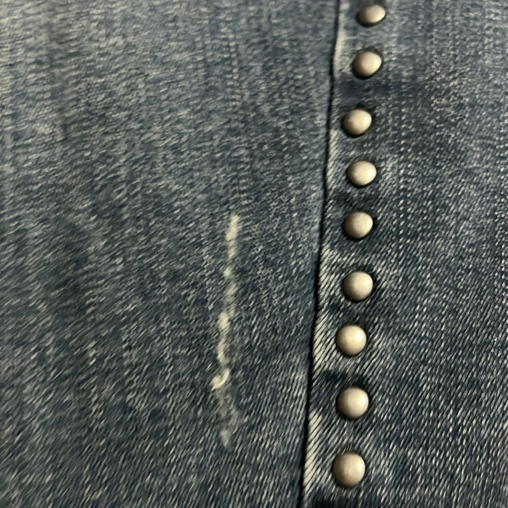 Harley-Davidson Distressed Denim Slkirt - Picture 4 of 12